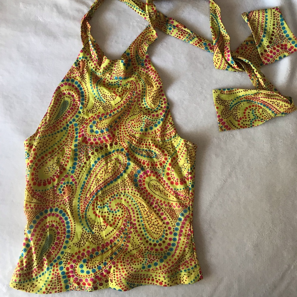 Vintage disco halter 70s top